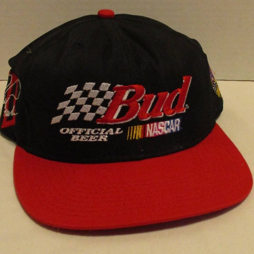 NASCAR Hat Budweiser 50th Anniversary 1998 Black Red White Outdoor Snapback Hat